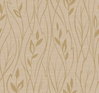 Leaf Silhouette Beige Metallic Wallpaper, by York Wall, 27' length x 2'3" width x 0.02" depth thumbnail