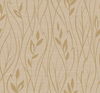 Leaf Silhouette Beige Metallic Wallpaper thumbnail 0