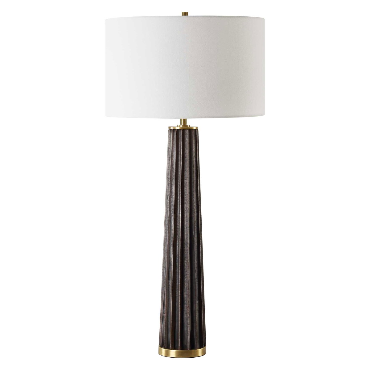 Forage Dark Scalloped Table Lamp, by Uttermost, 1'3" width x 2'7.5" height x 1'3" depth View 5