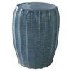 Harbor Aqua Blue Garden Stool, Furniture by Uttermost, 14.25" width x 17.37" height x 14.25" depth thumbnail 1