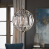 Vicentina 6 Light Sphere Pendant, by Uttermost, 2'4.75" height x 1'10" diameter thumbnail 2