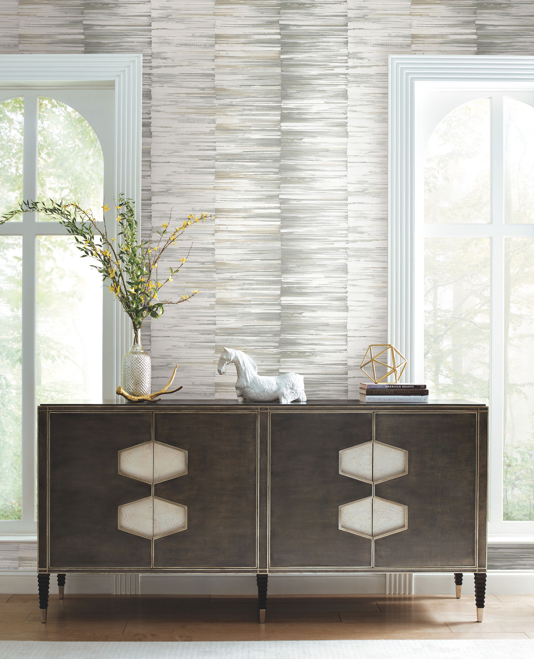 Artist's Palette Taupe Wallpaper large image 