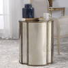 Harlow Mirrored Accent Table, Side & End Table by Uttermost, 20" width x 24" height x 20" depth thumbnail 2
