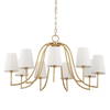Seville 9 Light Gold Chandelier, Pendant by Uttermost, 21.62" height x 42" diameter thumbnail 5