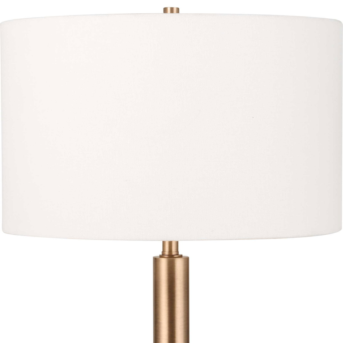Stowe Satin Black Floor Lamp, by Uttermost, 18" width x 66.25" height x 18" depth View 6