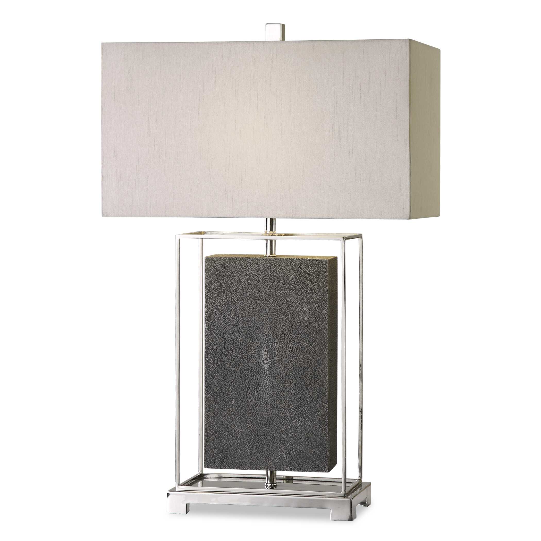 Sakana Gray Textured Table Lamp large image 