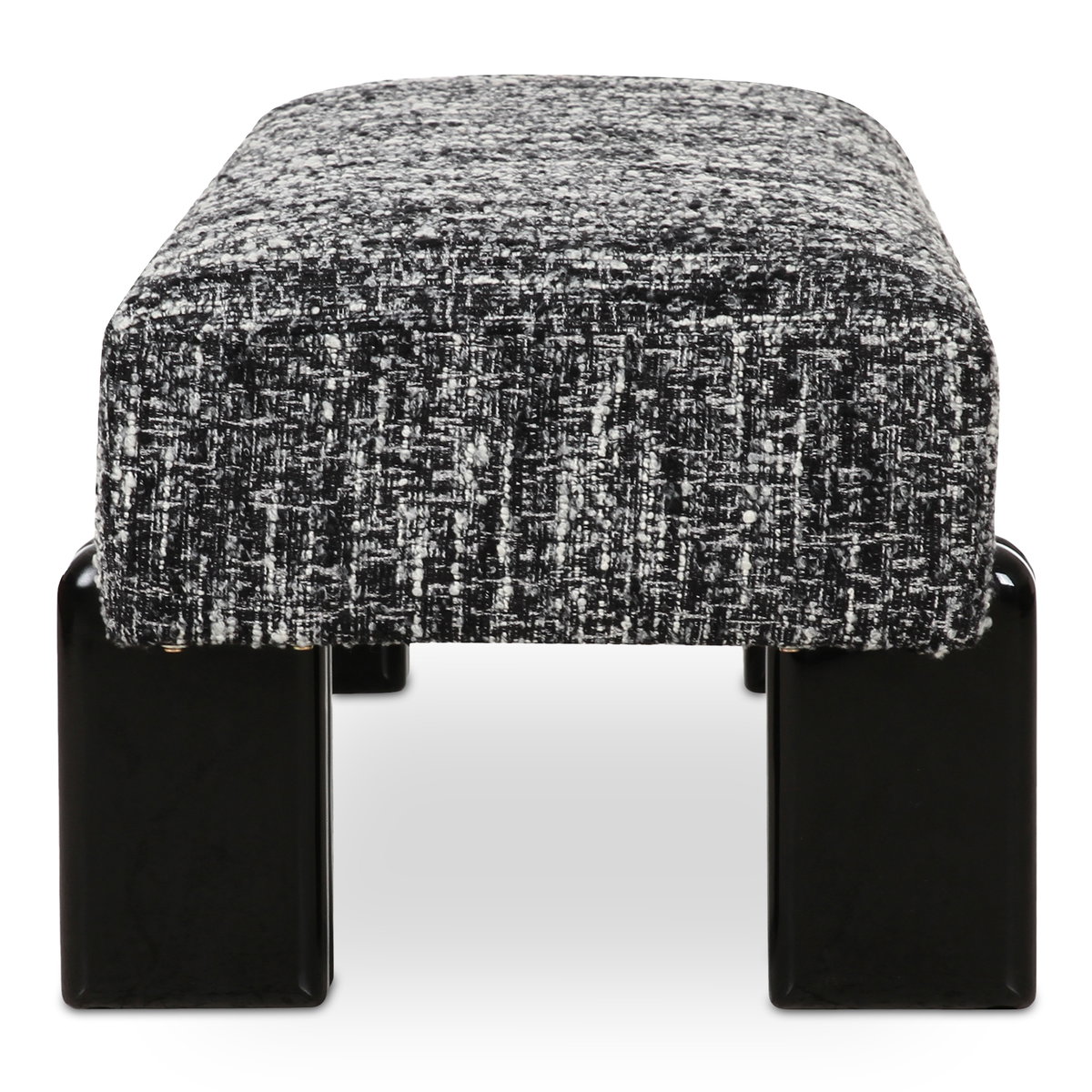 Priya Bench Black, Benche by Moe's Home, 55.9" width x 16.5" height x 20.5" depth View 3