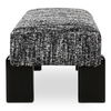 Priya Bench Black, Benche by Moe's Home, 55.9" width x 16.5" height x 20.5" depth thumbnail 3