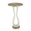 Sonia Modern Brass Accent Table, Side & End Table by Uttermost, 14" width x 23.25" height x 14" depth thumbnail 1