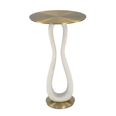 Sonia Modern Brass Accent Table