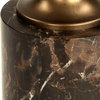 Karnes Dark Marble Drink Table, Side & End Table by Uttermost, 10" width x 23" height x 10" depth thumbnail 5