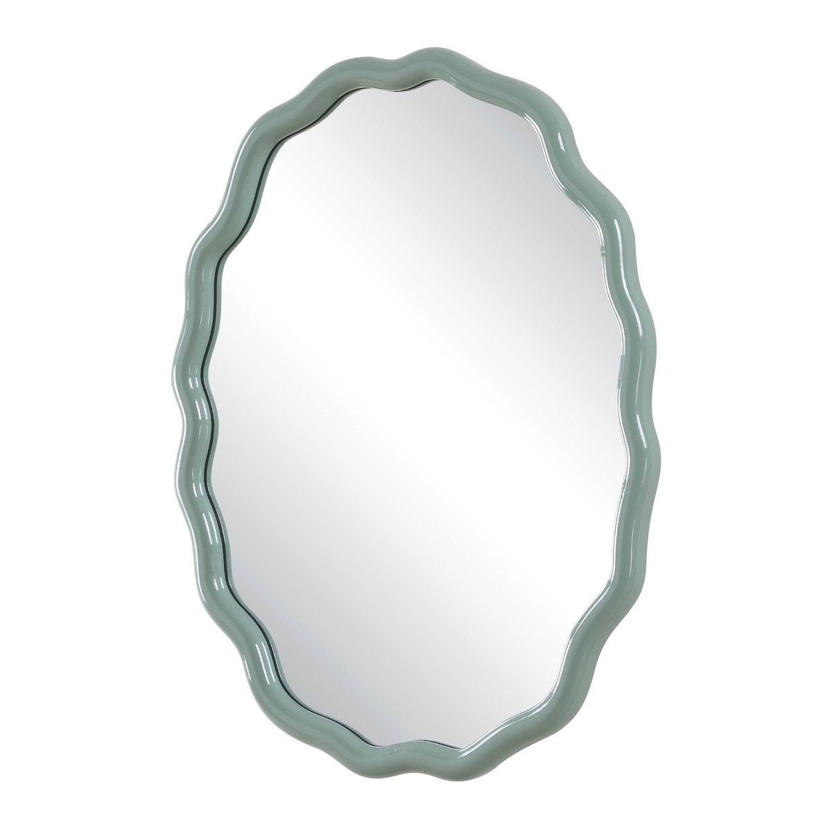 Isly Robin's Egg Blue Oval Mirror, by Uttermost, 24" width x 31.75" height x 1.25" depth View 4