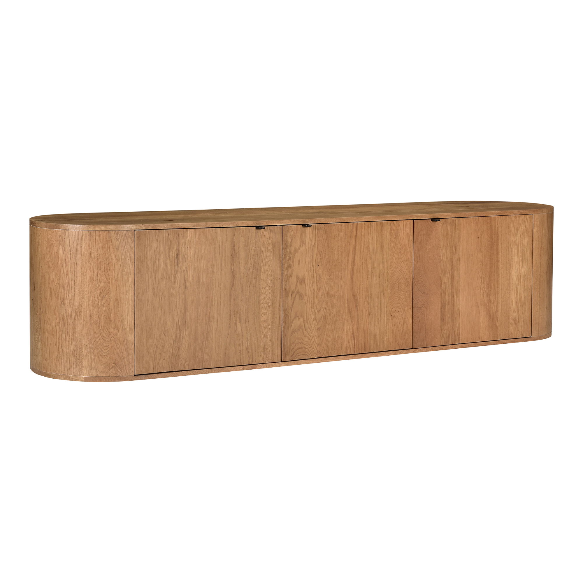 Theo Media Bench Natural, Media Console by Moe's Home, 80" width x 18" height x 18" depth View 3