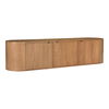 Theo Media Bench Natural, Media Console by Moe's Home, 80" width x 18" height x 18" depth thumbnail 3
