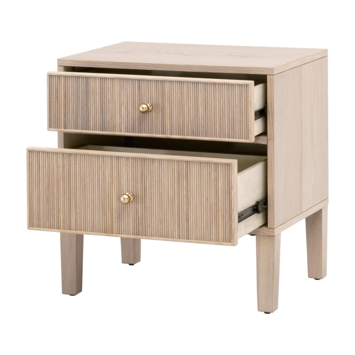 Highland 2-Drawer Nightstand, by Essentials for Living, 23" width x 24" height x 17" depth View 4