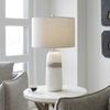 Comanche White Crackle Table Lamp thumbnail 3