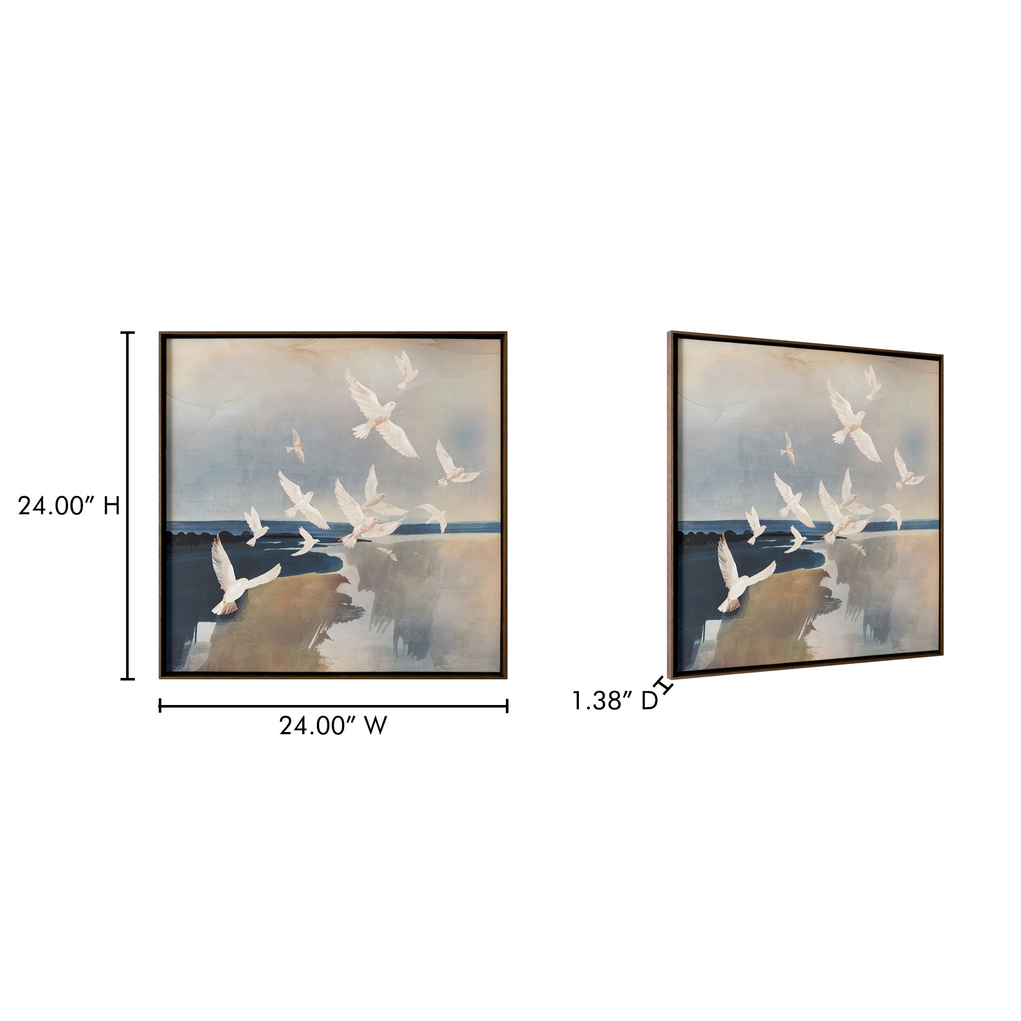 Flock Framed Painting large image 