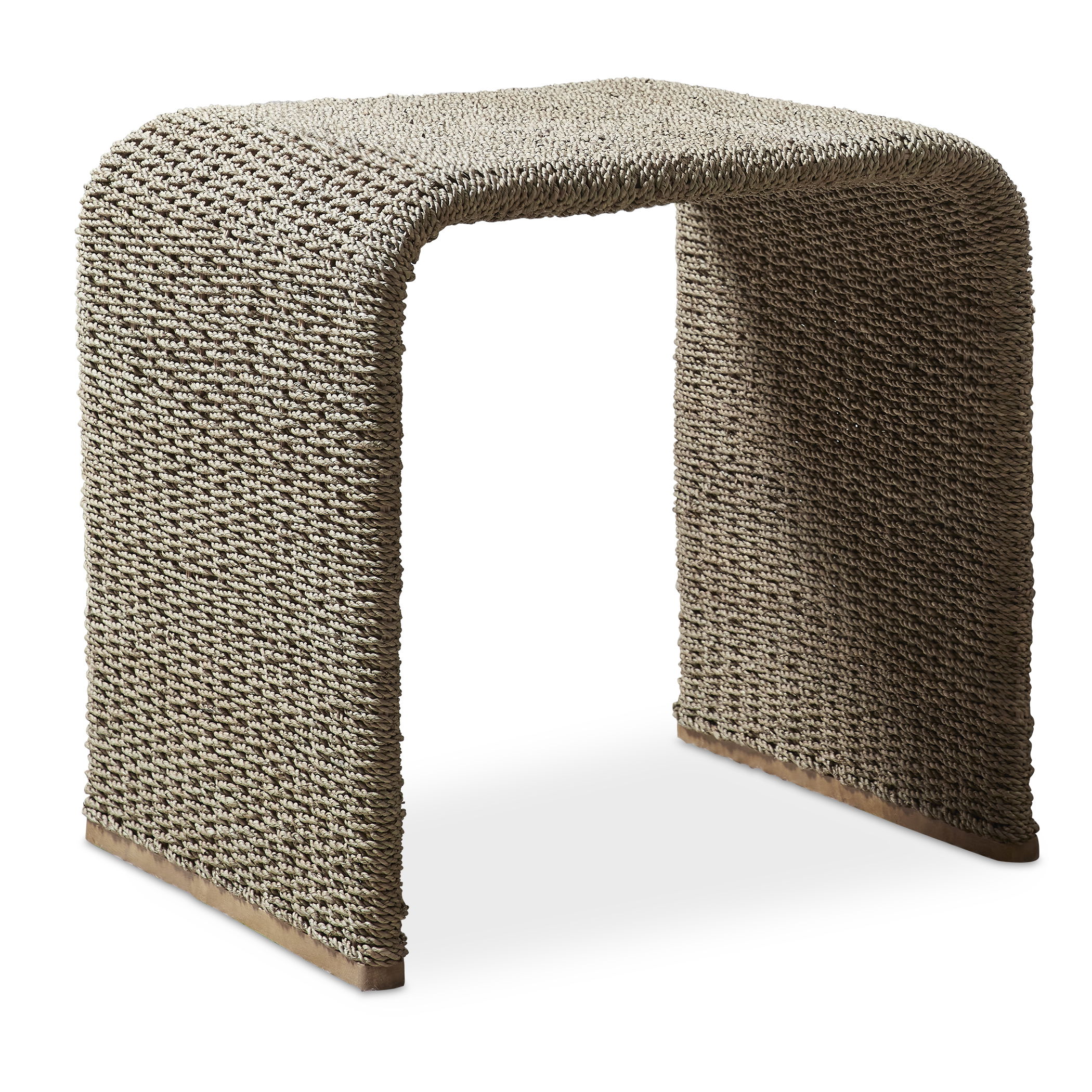 Calabria Woven Seagrass End Table large image 