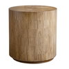 Nevis Wood Cylinder Side Table, Furniture by Uttermost, 22" width x 23.5" height x 22" depth thumbnail 1