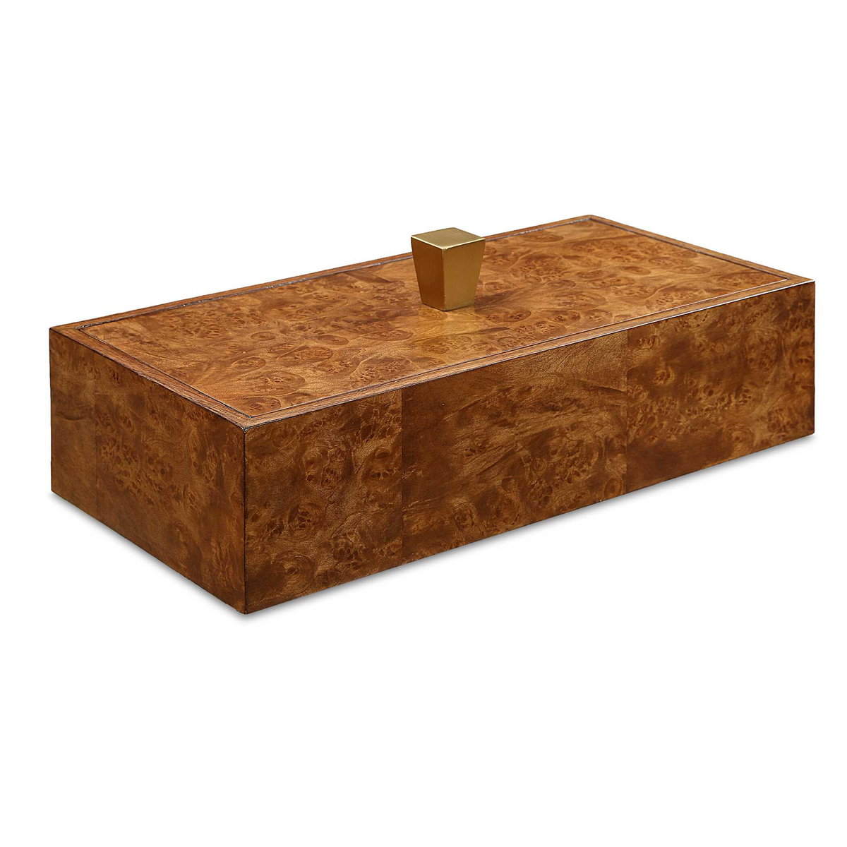 Burl Haven Box, Decorative by Uttermost, 15" width x 4.5" height x 7" depth View 1