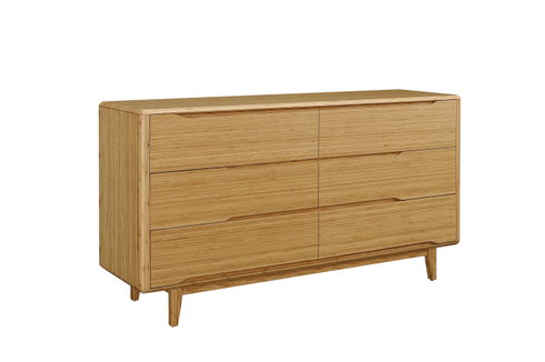 Currant Six Drawer Double Dresser, Caramelized