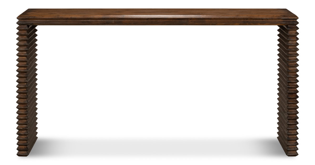 Stacked Console Table, by Sarreid, 1'1" length x 5'3" width x 2'8" height View 2