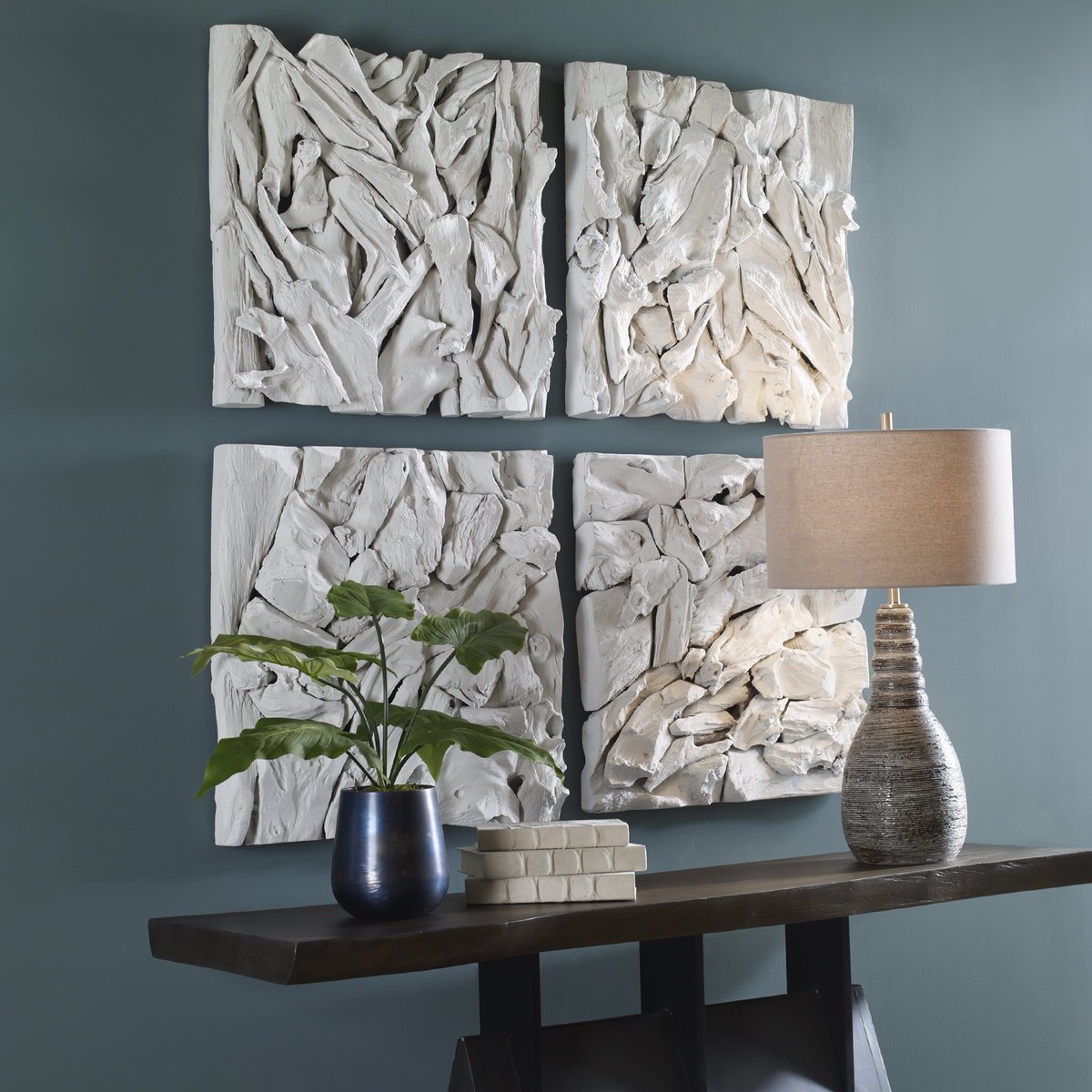 Rio Coastal Wood Wall Decor, Art by Uttermost, 23.62" width x 23.62" height x 3.35" depth View 2