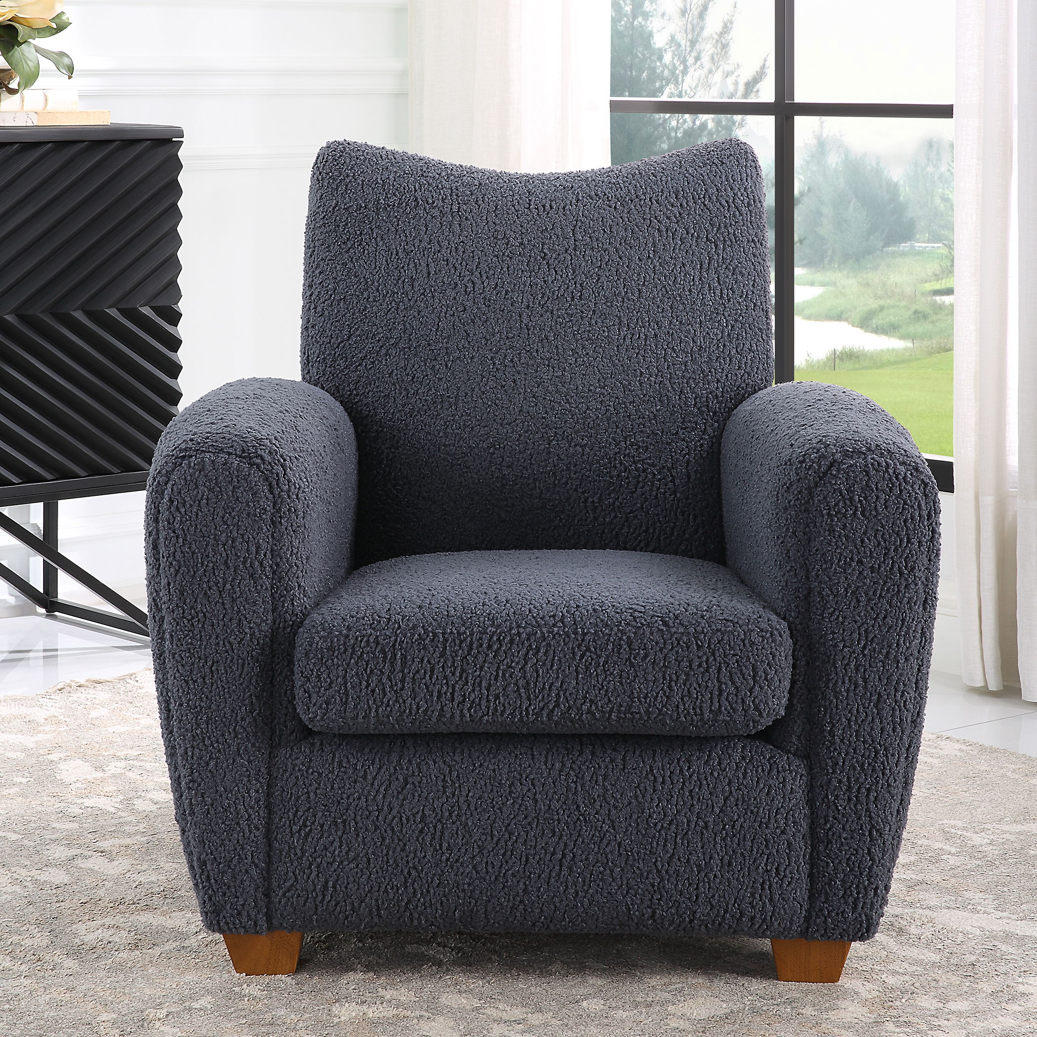 Teddy Slate Accent Chair, Furniture by Uttermost, 32" width x 35.5" height x 34.5" depth View 2