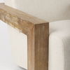 Sovereign Beige Fabric Seat and Wood Frame Accent Chair thumbnail 11