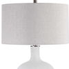 Whiteout Mottled Glass Table Lamp, by Uttermost, 18" width x 29.75" height x 18" depth thumbnail 6