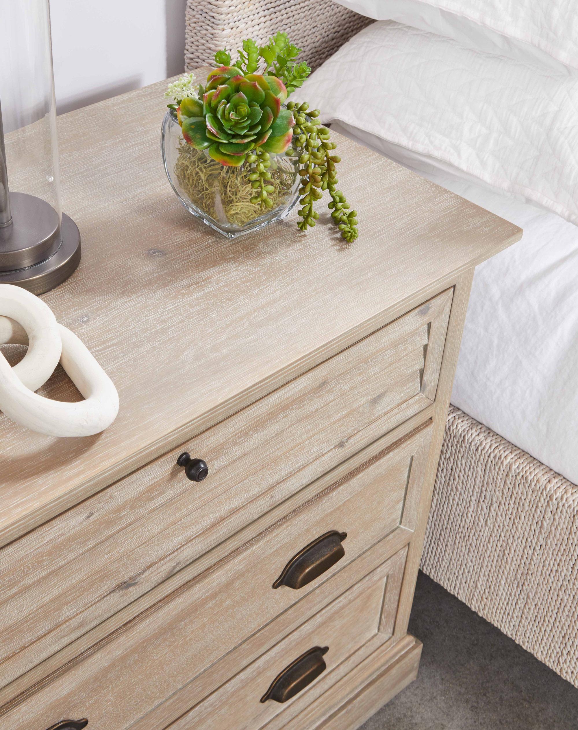 Eden 3-Drawer Nightstand, by Essentials for Living, 33" width x 29" height x 19" depth View 8