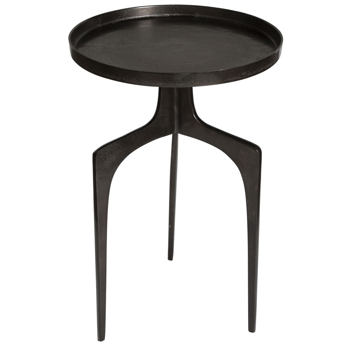 Kenna Bronze Accent Table, Side & End Table by Uttermost, 16" width x 25" height x 16" depth View 1