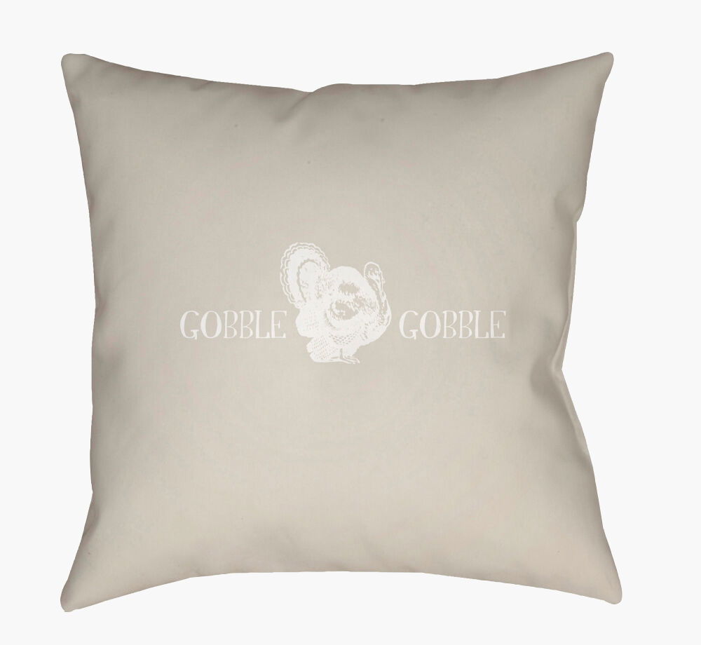 Gobble Gobble Accent Pillow, Decorative Pillow by Surya, 20" length x 20" width