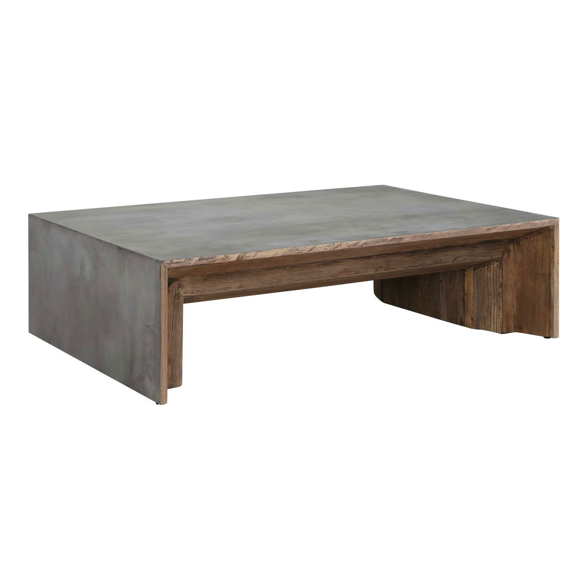 Vail Gray Elm Coffee Table, by Uttermost, 60" width x 16" height x 40" depth View 4