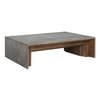 Vail Gray Elm Coffee Table, by Uttermost, 60" width x 16" height x 40" depth thumbnail 4