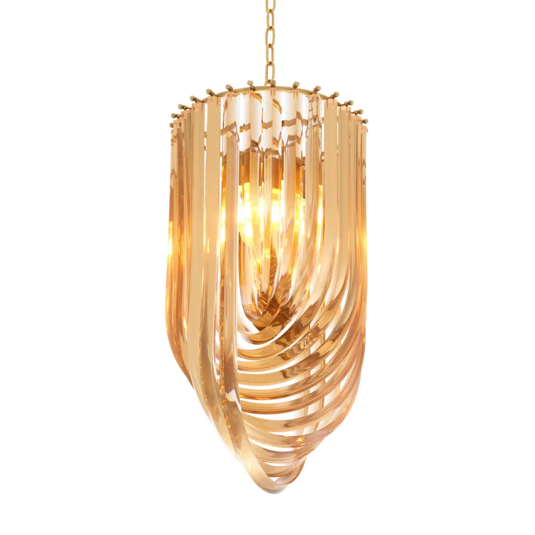 Murano 4 - Light Chandelier, by Eichholtz USA, 14" width x 26" height x 14" depth View 3