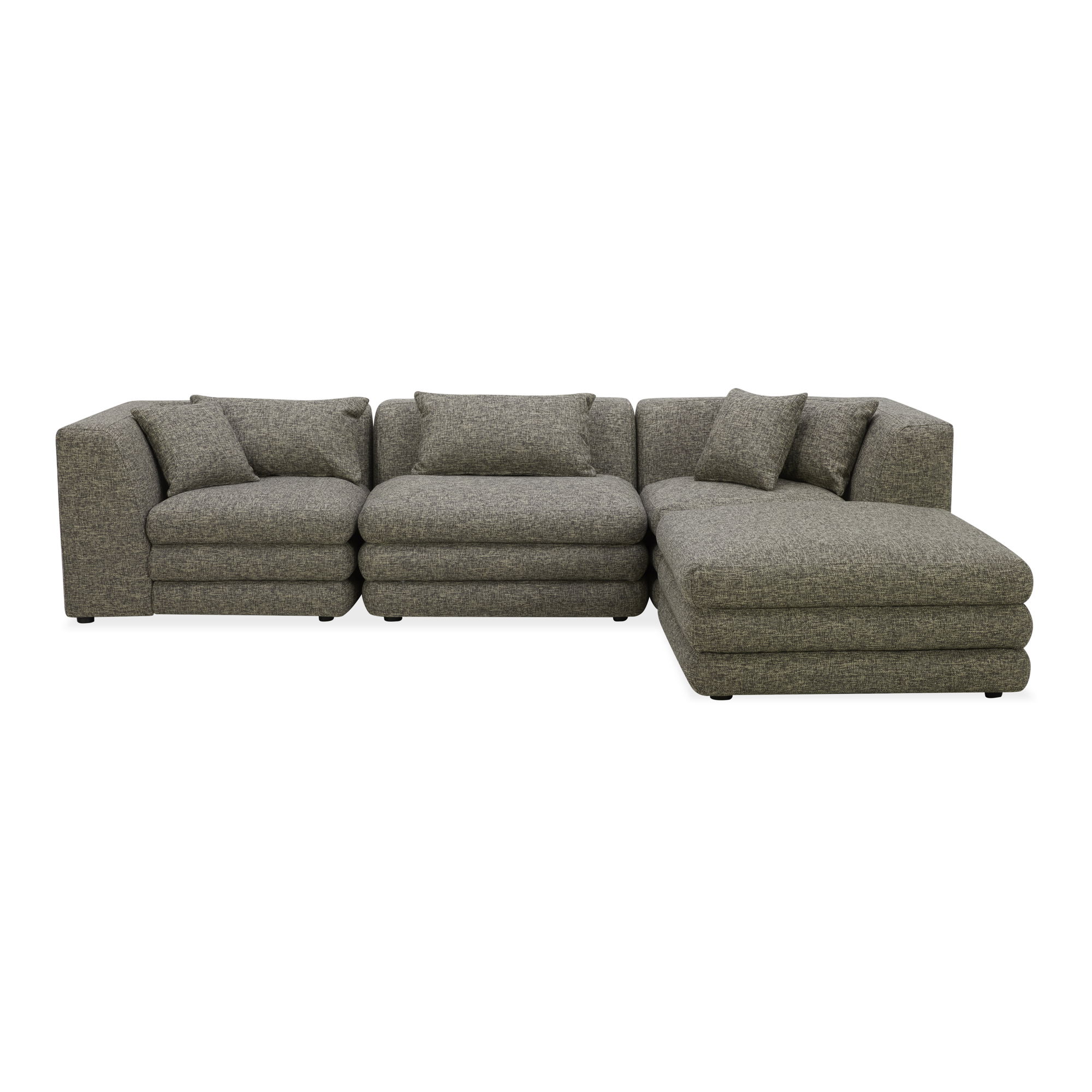 Lowtide Lounge Modular Sectional Stone Tweed large image 