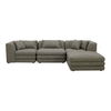 Lowtide Lounge Modular Sectional Stone Tweed thumbnail 0