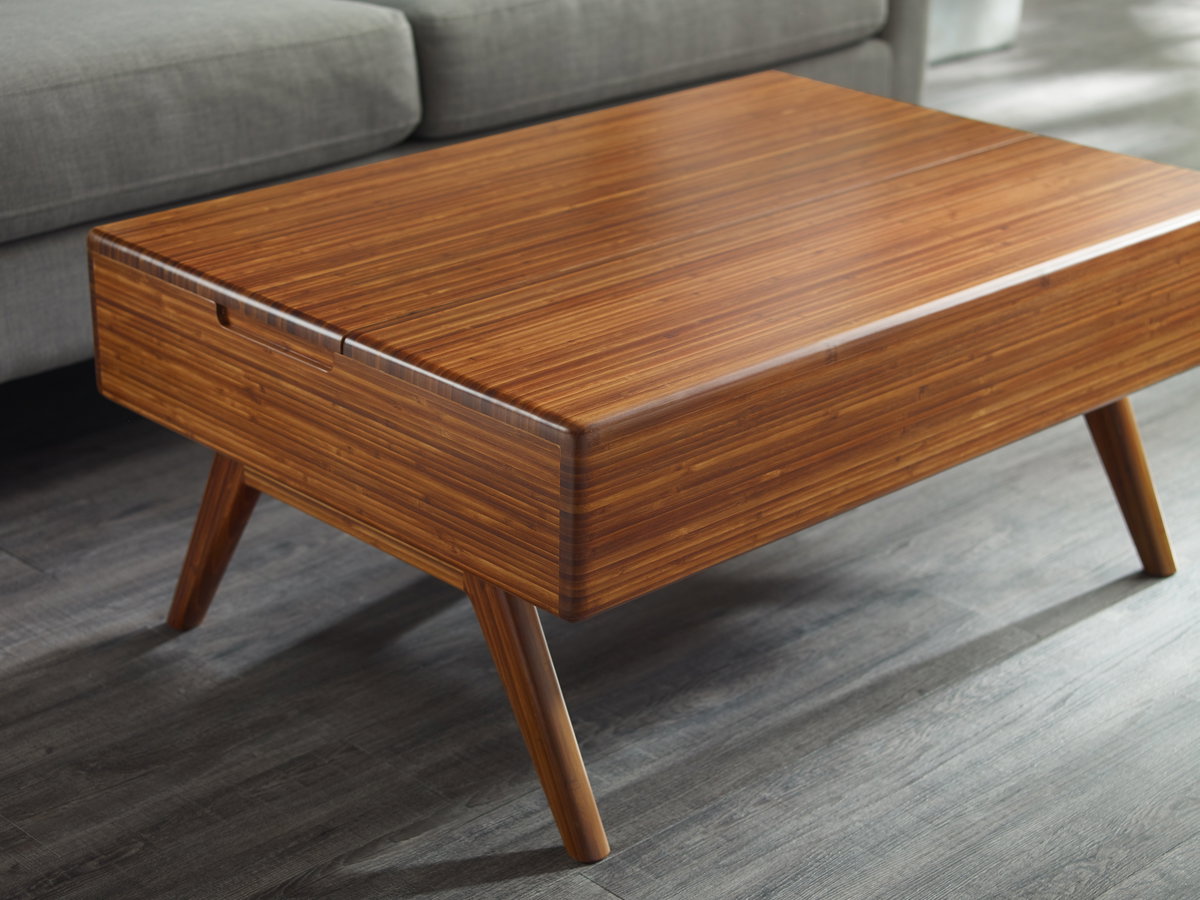Rhody Lift Top Coffee Table, Amber, Living Room by Greenington, 26" length x 36.75" width x 16" height View 7