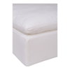 Clay Ottoman Cream White, by Moe's Home, 44.5" width x 19.5" height x 44.5" depth thumbnail 4