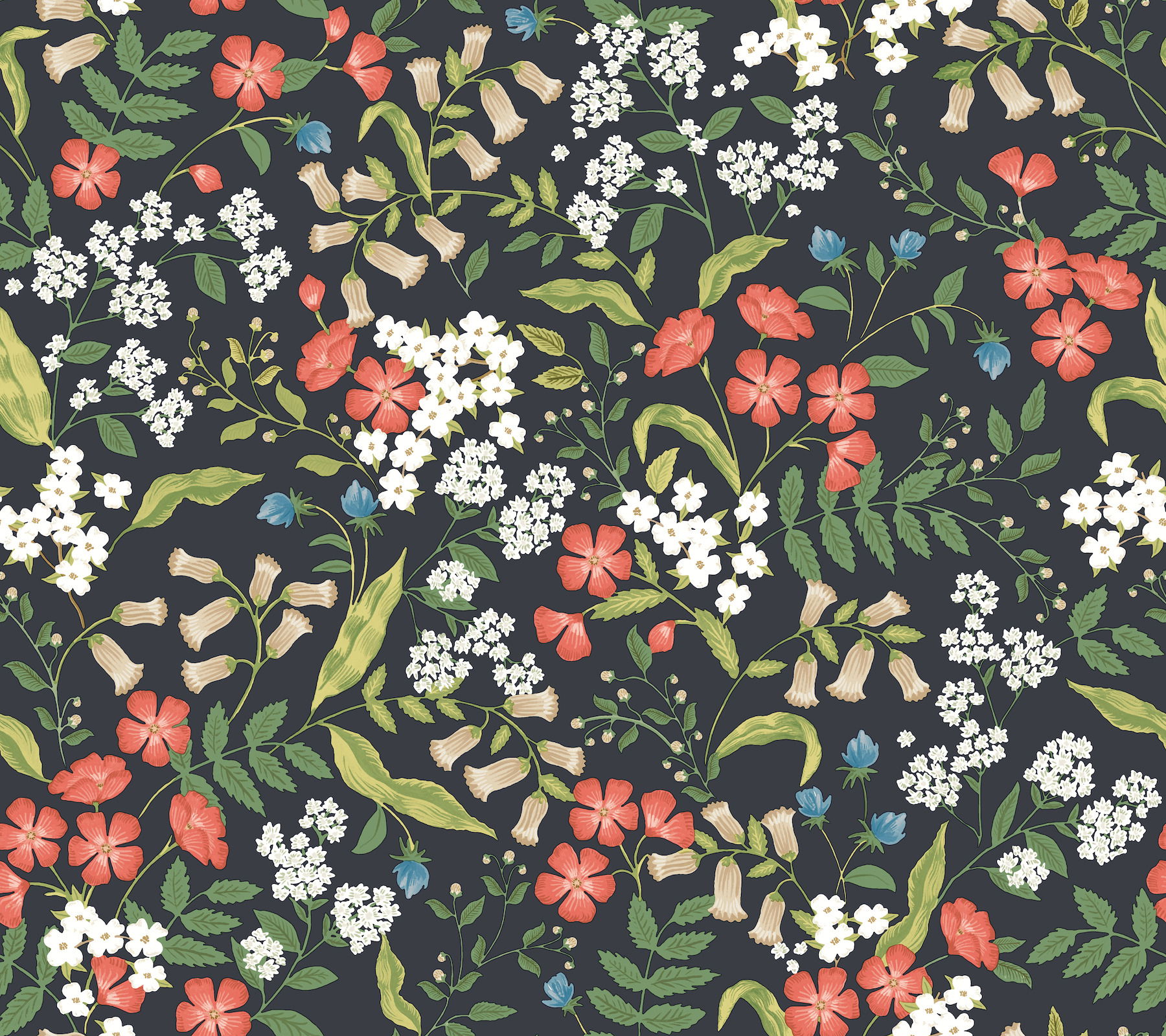 Sweetbrier Black Peel & Stick Wallpaper large image 