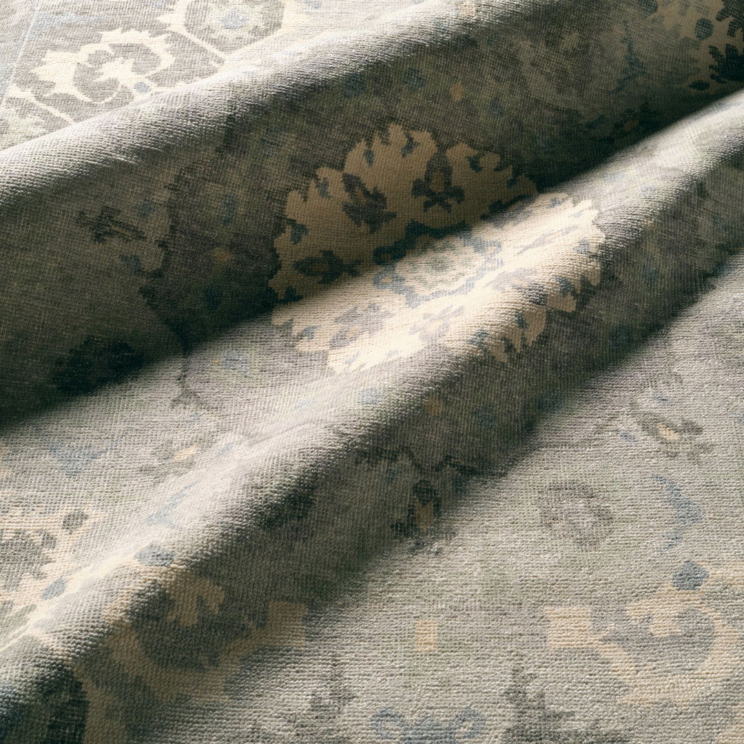 Jaipur Living Modify KAI12 Handknotted Medallion Sage and Gray Area Rug (10'x14') large image 