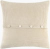 Corduroy Quarters Accent Pillow Down, Decorative Pillow by Surya, 22" length x 22" width thumbnail