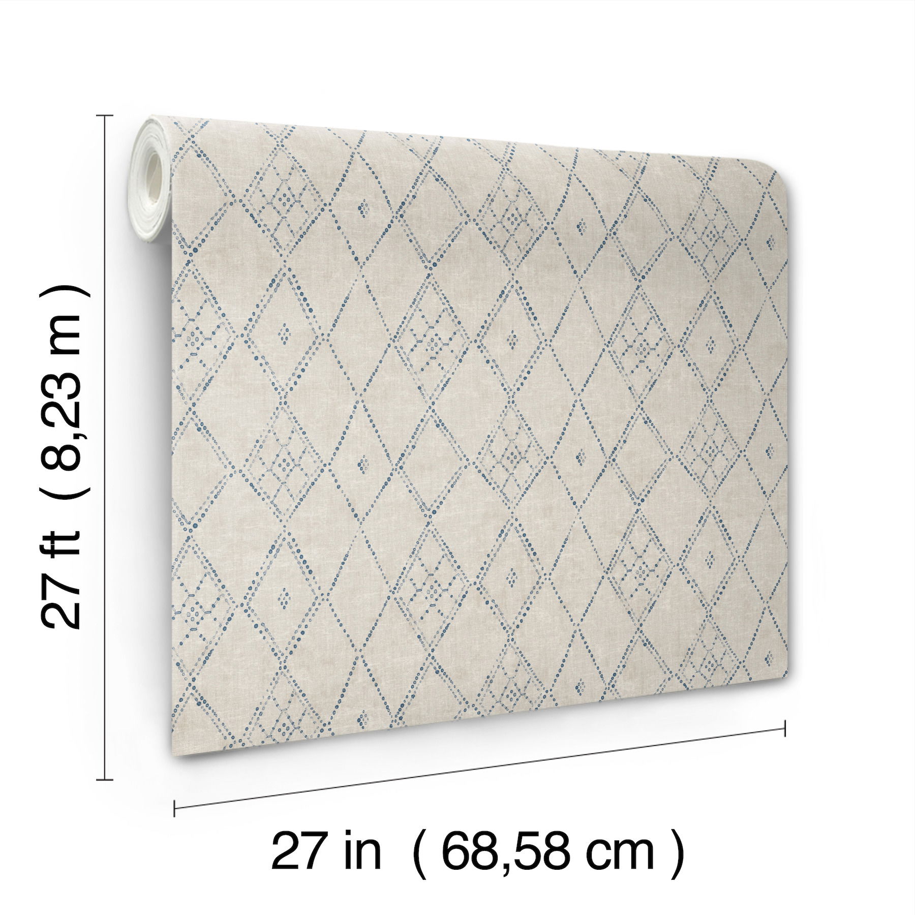 Souk Diamonds Taupe Wallpaper large image 