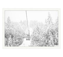 Online Designer Combined Living/Dining Ascending Ski Lift Framed Print