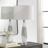 Quinn White & Silver Table Lamp, by Uttermost, 1'3" width x 2'4.75" height x 1'3" depth thumbnail 4