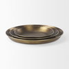 Eagan  Brass Aluminium Tray Medium, Decorative Tray by Mercana, 20" length x 20" width x 1.75" height thumbnail 10
