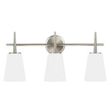 Online Designer Bathroom Driscoll Three Light Wall / Bath Sconce