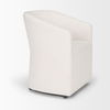 Sondra Oatmeal Performance Fabric Upholstered Club Dining Chair thumbnail 10