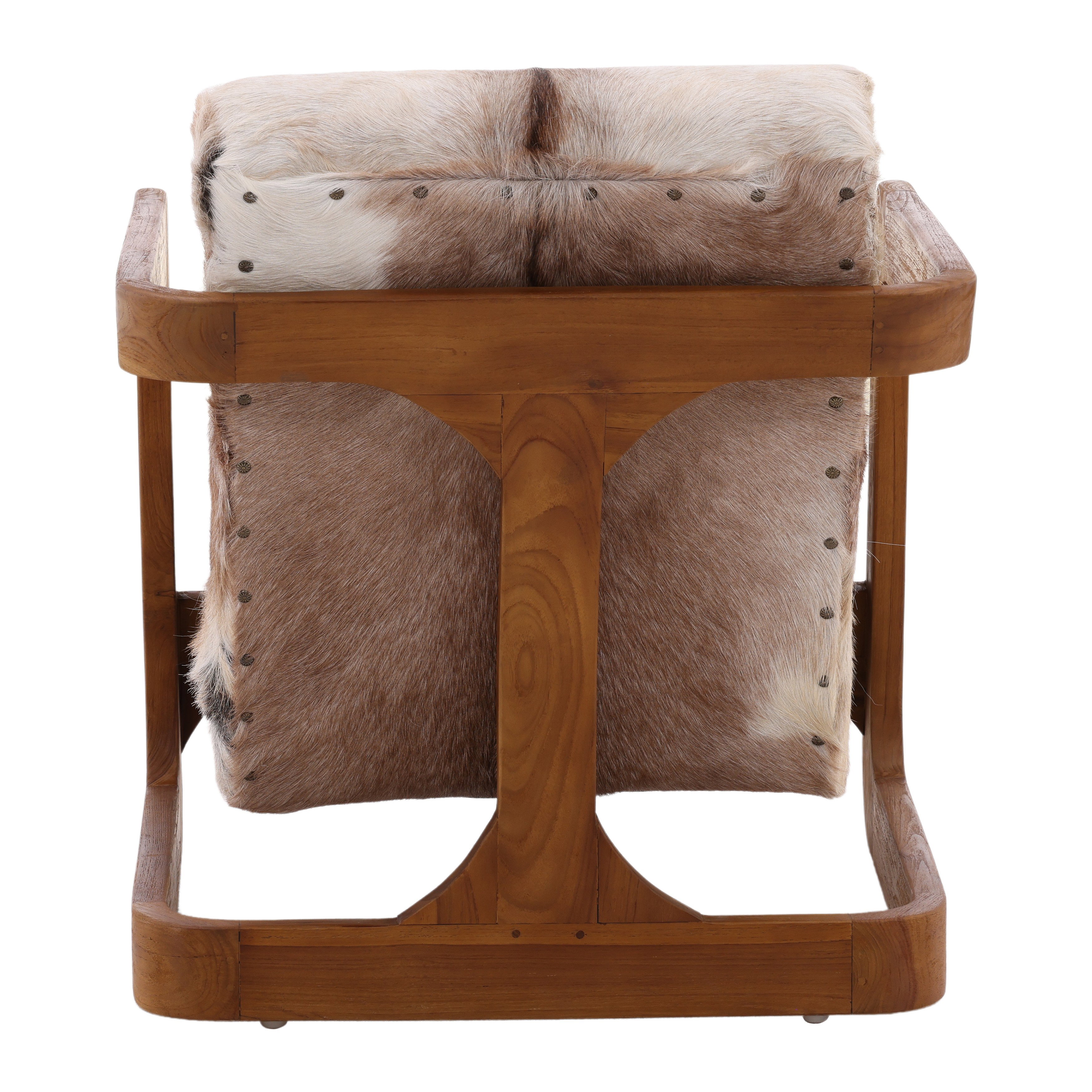 Bautista Occasional Chair Brown, Accent Chair by Dovetail, 25.5" width x 30" height x 33.5" depth View 4